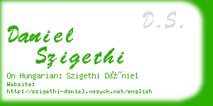 daniel szigethi business card